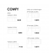 Sofá de 3 plazas COMFY 190cm (varios colores)