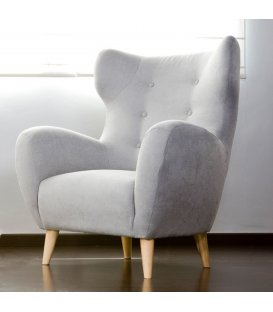 Sillón orejero tapizado INTI (varios colores) 2