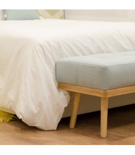 Banqueta tapizada y patas madera haya SALTY (varios colores) 2