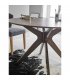 Mesa de comedor nogal redonda BORNE diámetro 120 cm