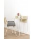 Escritorio mini en madera y estructura metálica blanco ZIGGY