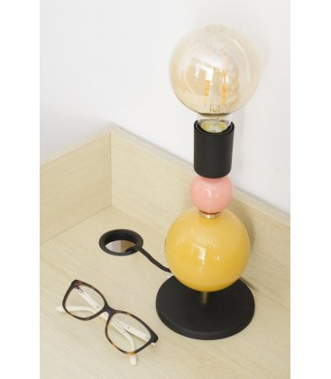 Escritorio mini en madera y estructura metálica blanco ZIGGY