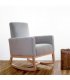 Sillón mecedora tapizado ONA (varios colores)