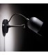 Lámpara de pared en negro con foco orientable NILO