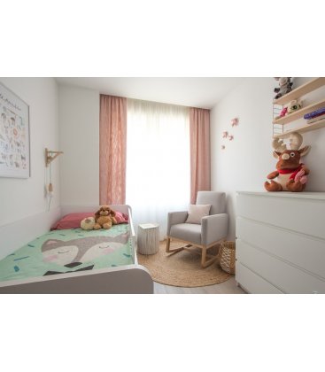 Sillón mecedora tapizado ONA (varios colores)