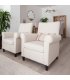 Sillón tapizado con formas redondeadas BILLIE (disponibles varios colores y patas o balancín)