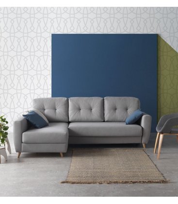 Sofá cama con chaise longue CASSIS (varios tapizados)
