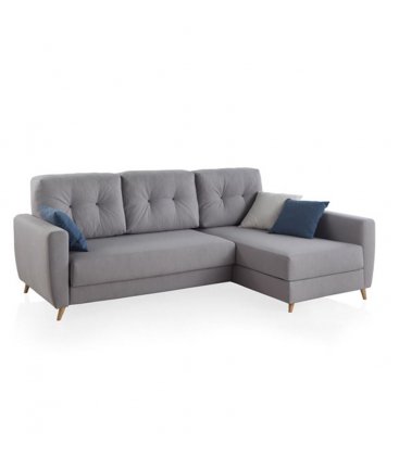 Sofá cama con chaise longue CASSIS (varios tapizados)