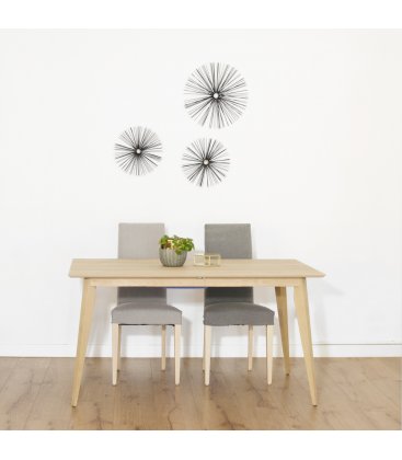 Mesa de comedor extensible de madera NORWAY SQUARE (varios tamaños)