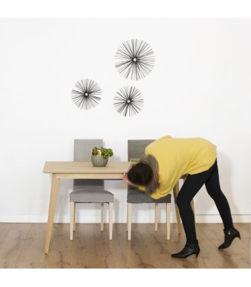 Mesa de comedor extensible de madera NORWAY SQUARE (varios tamaños)