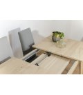 Mesa de comedor extensible de madera NORWAY SQUARE (varios tamaños)