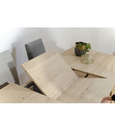 Mesa de comedor extensible de madera NORWAY SQUARE (varios tamaños)