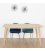 Mesa de comedor fija de madera NORWAY SQUARE (varios tamaños)