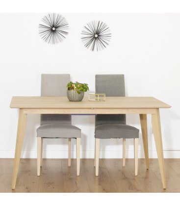 Mesa de comedor extensible de madera NORWAY SQUARE (varios tamaños)