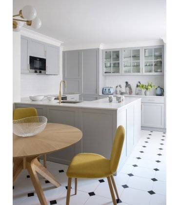 Mesa de comedor roble redonda BORNE diámetro 120 cm