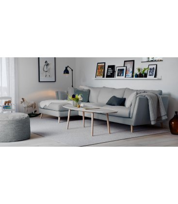 Sofá desenfundable con chaise longue NOVA (varias dimensiones y tapizados)