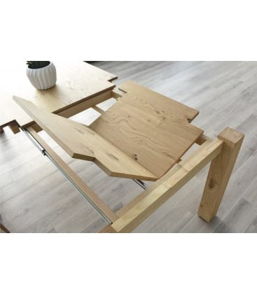 Mesa de comedor extensible de madera TROMSO (varios tamaños)