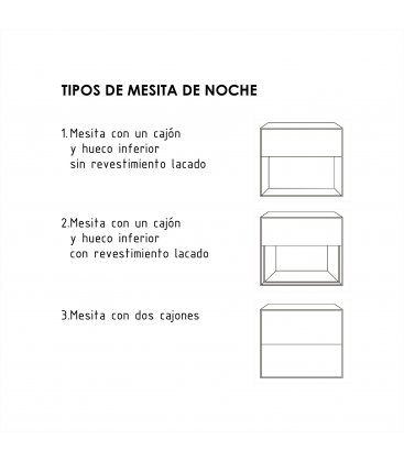 Mesita de noche personalizable FLAM