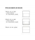 Mesita de noche personalizable FLAM