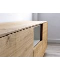 Mueble TV con zócalo o patas NORWAY 200 cm con 2 puertas, 3 cajones y 1 hueco (varios acabados)