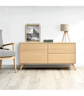 Mueble TV aparador con patas o zócalo NORWAY 120 cm con 1...