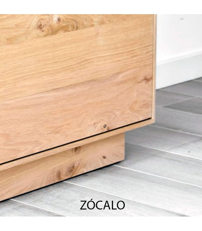 Mueble TV con zócalo o patas NORWAY REVET con puertas (varios tamaños y  acabados)