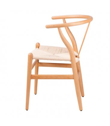 Pack de 2 sillas de madera en color natural ANEA