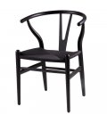Pack de 2 sillas de madera en color negro ANEA