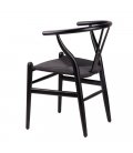 Pack de 2 sillas de madera en color negro ANEA