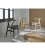 Pack de 2 sillas de madera en color negro ANEA