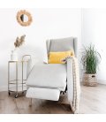 Sillón orejero reclinable tapizado NAP (varios colores)