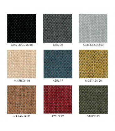 Sillón orejero reclinable tapizado NAP (varios colores)