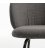 Pack de 2 sillas tapizadas en gris oscuro y patas negras LIZA