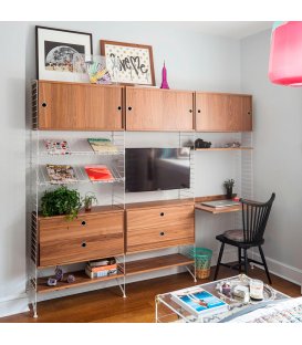Estantería STRING de 3 módulos con 3 cabinets y 2...