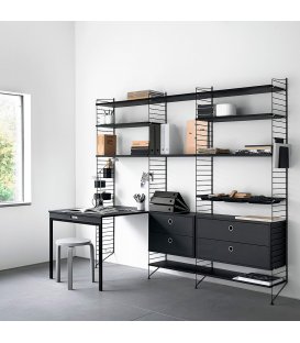 Estantería STRING de 3 módulos con 1 mesa plegable y 2... 2