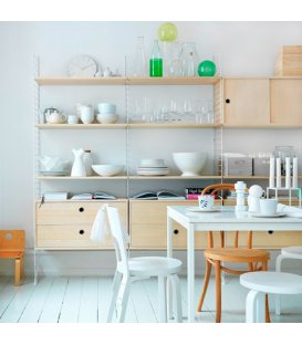 Estantería STRING de 3 módulos con 1 cabinet y 3...