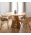 Mesa de comedor redonda de madera maciza de teca RUNA