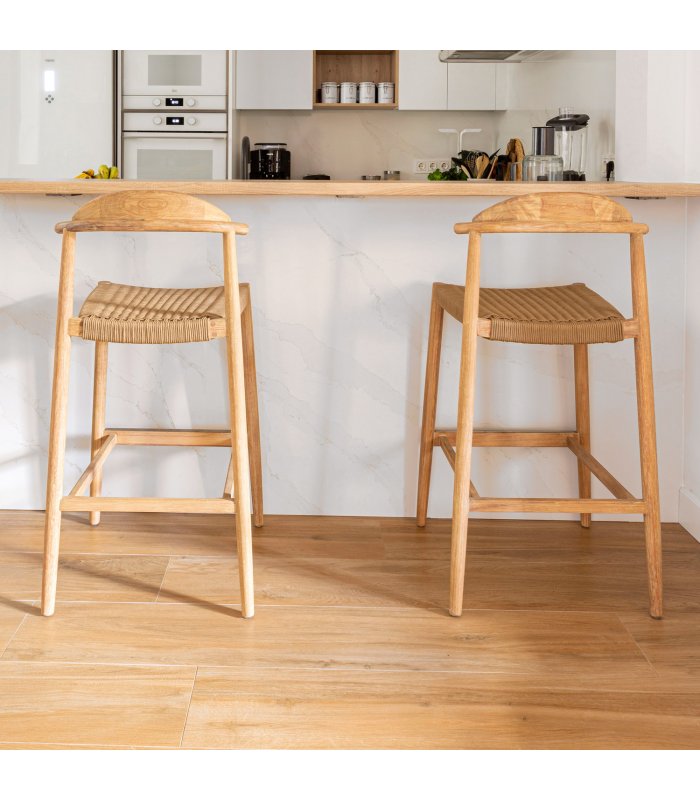 Taburete de taller, asiento de madera terciada de haya: taburete