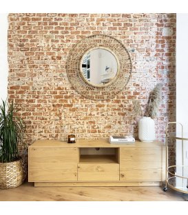 Mueble TV con zócalo o patas NORWAY 160cm con 2 puertas,...