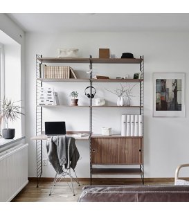 Estantería STRING de 2 módulos con 1 cabinet y 1...