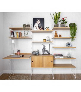 Estantería STRING de 3 módulos con 1 cabinet y 1...