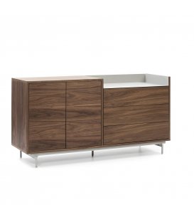 Aparador madera y blanco con 2 puertas y 3 cajones VALLEY 2