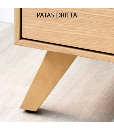 Aparador con patas o zócalo NORWAY con 2 puertas y 2 cajones (varios tamaños y acabados)
