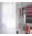 Estantería STRING de 3 módulos con 2 cabinets en blanco.