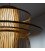 Lámpara de techo escultórica de bambú ORBIT
