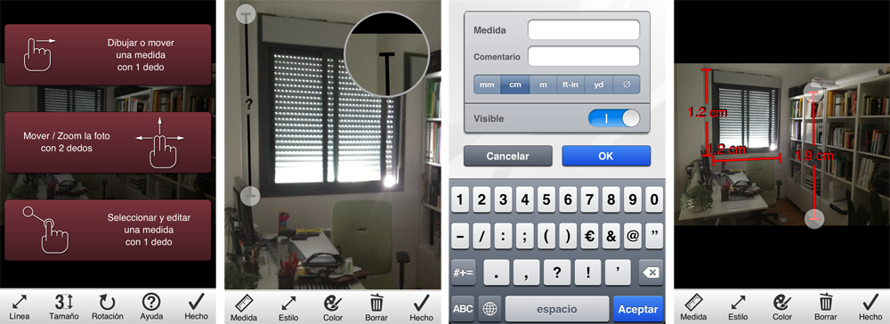 REFORMAS DE DISEÑO_APPS GRATUITAS IPHONE_MEASURE LITE_CAPTURAS