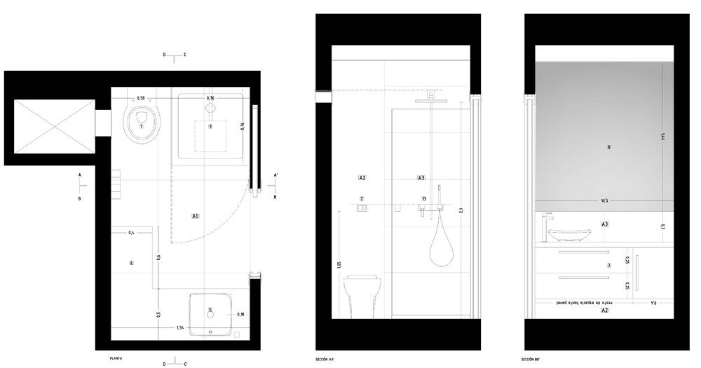 REFORMAS DE DISEÑO_REFORMA INTEGRAL EN EL BARRIO DE SALAMANCA_PROYECTO DE EJECUCIÓN_DETALLE DEL BAÑO REFORMAS DE DISEÑO_REFORMA INTEGRAL EN EL BARRIO DE SALAMANCA_PROYECTO DE EJECUCIÓN_DETALLE DEL BAÑO