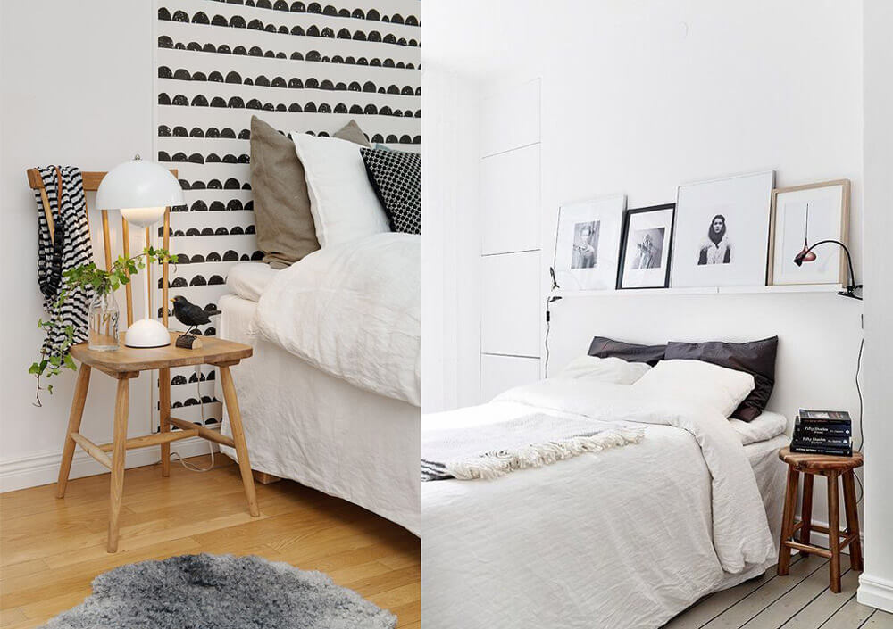 R-DISENO-INTERIORISMO-trucos-casas-pequenas-silla-como-mesita-de-noche-lampara-pared