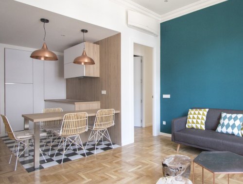 R DE ROOM-proyecto de reforma e interiorismo en vivienda en Carrera de San Jerónimo.