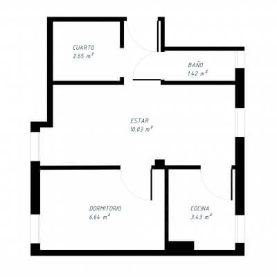 R DE ROOM-proyecto de reforma de vivienda en Chamberí I (Madrid)